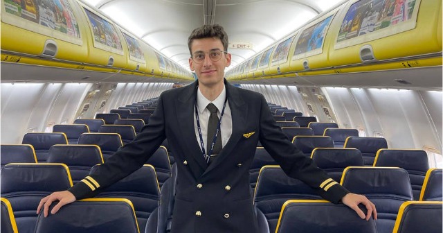 Luca Cundari, pilota Ryanair ed ex-allievo Aeroclub Varese